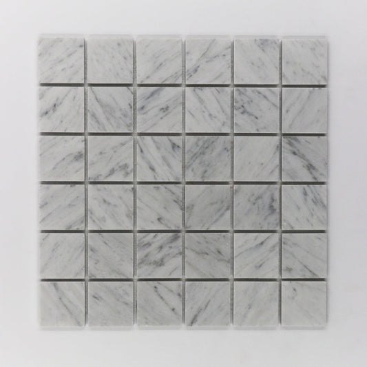 Carrara White 2x2 Mosaic