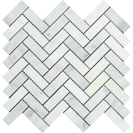 Asian Statuary Herringbone 1x3 Mosaic