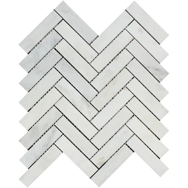 Asian Statuary Herringbone 1x4 Mosaic