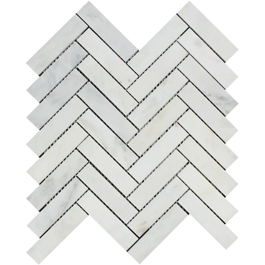 Asian Statuary Herringbone 1x4 Mosaic