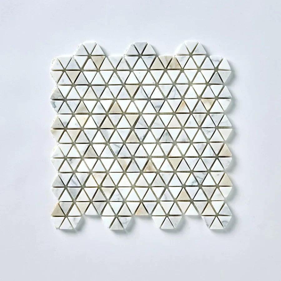 Calacatta Gold Triangular Hexagon Mosaic