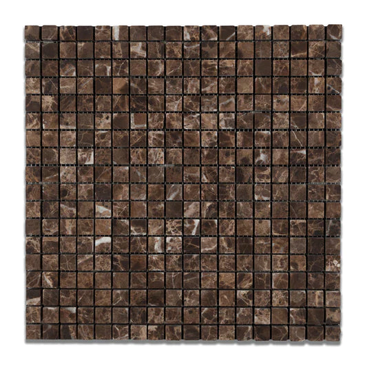 Emperador Dark 5/8x5/8 Tumbled