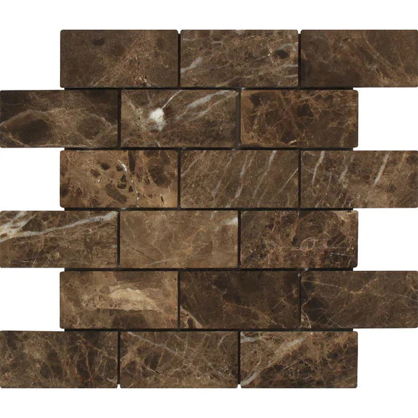 Emperador Dark 2x4 Tumbled