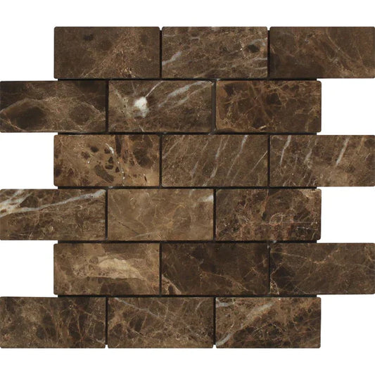 Emperador Dark 2x4 Tumbled