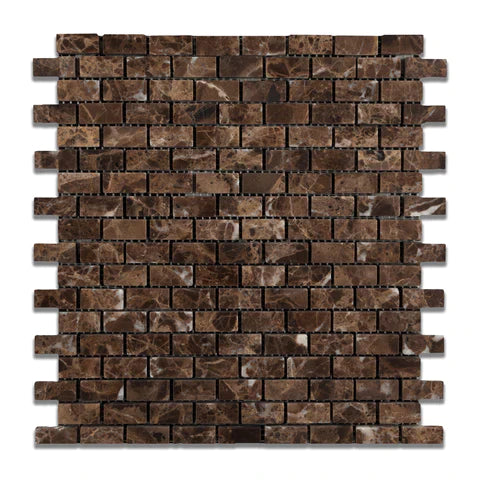 Emperador Dark Brick Mini Tumbled